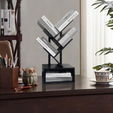 Bamboo 4 Tree Bookshelf Small Bookcase Free Standing Wood Bookcase for Narrow Space Modern Book Storage Rack for Books/Movies/CDs Narrow Display Rack for Living Room Home Office (Black, 4-Tier) Sholramo