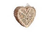 Execabe Mason Bee House, Heart-Shaped Wooden Bee House with Bamboo Tubes, Nesting Aid for Wild Bees, Natural Hanging Habitat for Pollinators, Increases Productivity in Your Garden Execabe