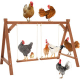 PETSFIT Chicken Roosting Bars for Hens with 2 Chicken Swings, Chicken Perch for Pet's Healthy & Play, Chicken Coop Accessories for 6-8 Chickens, Easy to Assemble&Clean Petsfit