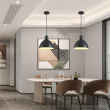 GRUSTRUST 2 Pack Dome Pendant Light, Black Vintage Chandelier Farmhouse 12" Large Pendant Light, Modern Adjustable Hanging Light Fixture,for Kitchen Island,Industrial Dining Room,Coffee Bar GRUSTRUST