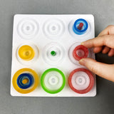 Surakey 4 Pieces Resin Board Game Silicone Mold White Epoxy Puzzle Chess Casting Mold Parent-Child Game Chess Making Tool DIY Table Game Handicrafts Gift for Home Decor Surakey