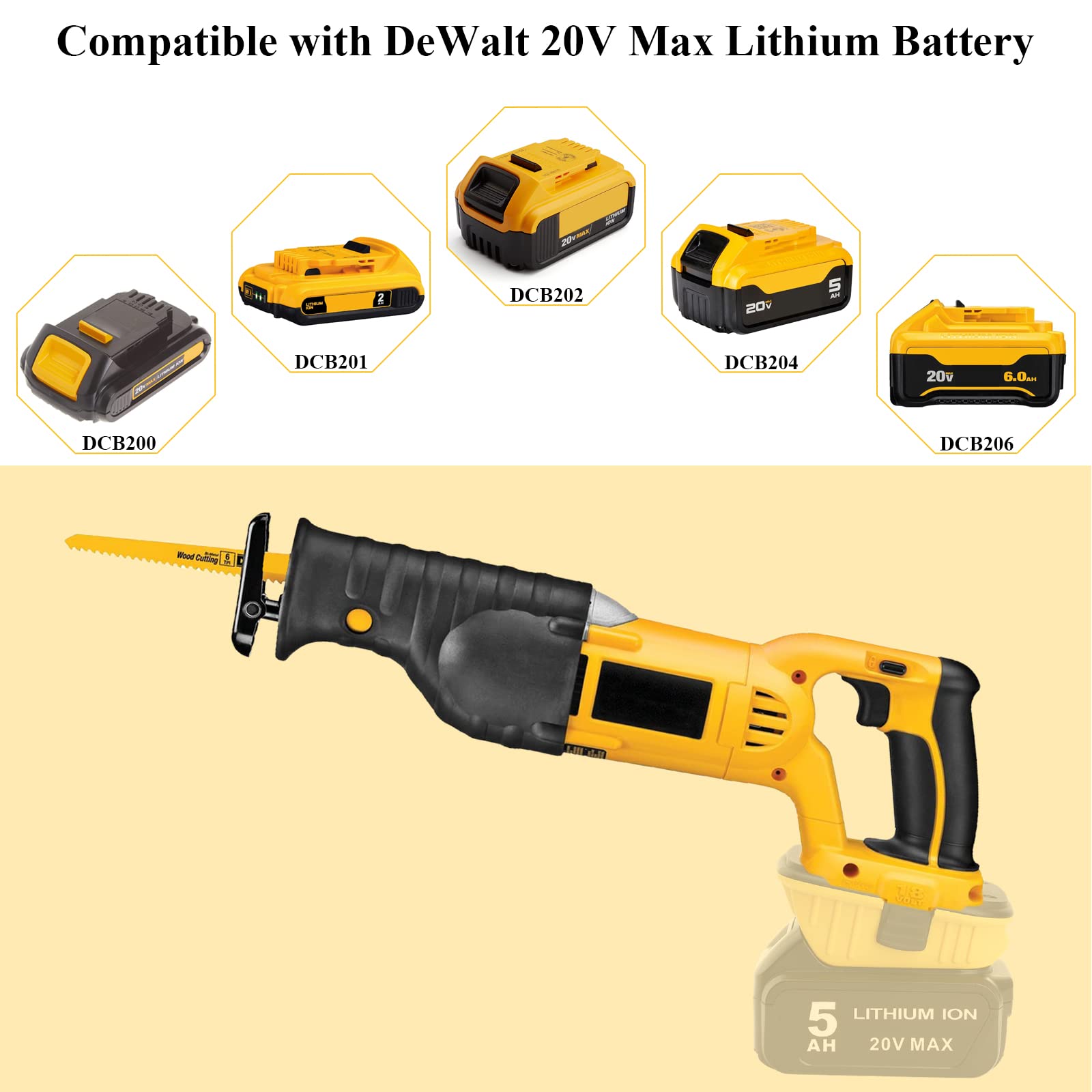 2 Pack DCA1820 Adapter Replacement for DEWALT 18v to 20v adapter, Compatible with Dewalt 20V Max Battery DCB203 to 18V XRP NiCad NiMh Battery DC9096 - WoodArtSupply