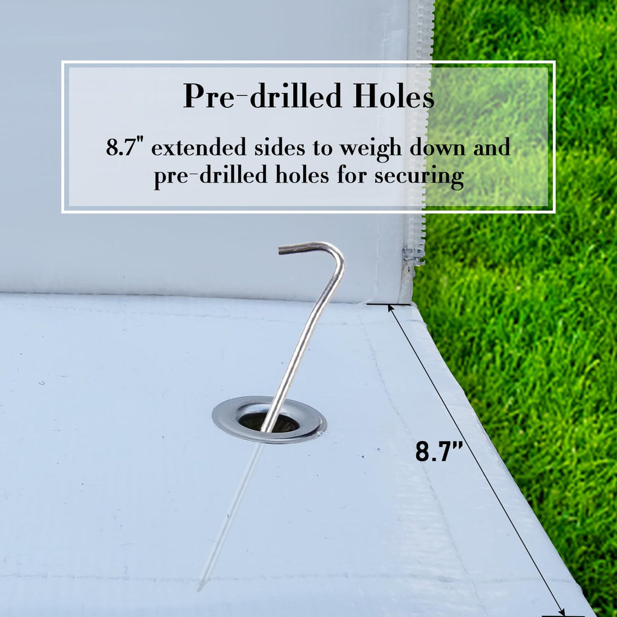 Domi 10' x 12' Universal Winter Gazebo Cover, All Season Waterproof Enclosed Cover with Sidewalls & Ventilated Mesh Windows, All-Weather Outdoor Cover for Hardtop Gazebos, White domi outdoor living