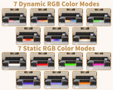 Yzyuankeji Smart Sectional Couches for Living Room, 6 Seat U/L Shaped Sectional Sofa with RGB Light/Charging, Modern Living Room Furniture for Apartments/Office/More (Dark Grey) Yzyuankeji