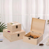 Personalized Wooden Keepsake Memory Box with Birth Flower & Name, Custom Wood Decorative Storage Box with Lids Customized Christmas Gift Box for Cooayyaooc