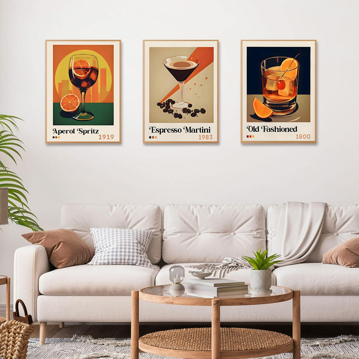 6 Pack Paint by Numbers Kit for Adults Beginner, Cocktail Adult Paint by Number Kits on Canvas, Cocktail DIY Acrylic Oil Painting by Numbers Kits, Perfect for Home Decor 10x14 Inch Okarina