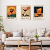 6 Pack Paint by Numbers Kit for Adults Beginner, Cocktail Adult Paint by Number Kits on Canvas, Cocktail DIY Acrylic Oil Painting by Numbers Kits, Perfect for Home Decor 10x14 Inch Okarina