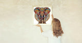 JYXSJYYD 5D DIY Special Shape Diamond Art Kits for Adults,Elephant Diamond Paintings Kits for Beginners,Paint by Diamonds Special Shape Crystal Art Crafts,Home Wall Art Decor 11.8x11.8 in. JYXSJYYD
