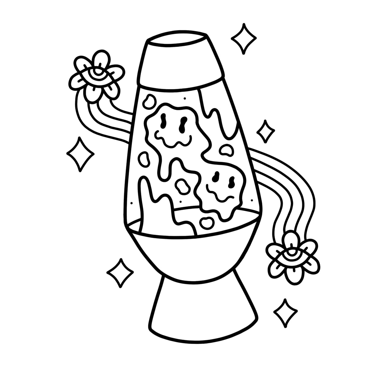 Trippy & Groovy: Psychedelic Coloring Book for Adults Featuring Mushrooms, Aliens, Magic Worlds and Illusions for Relaxation TAD Publishing LLC