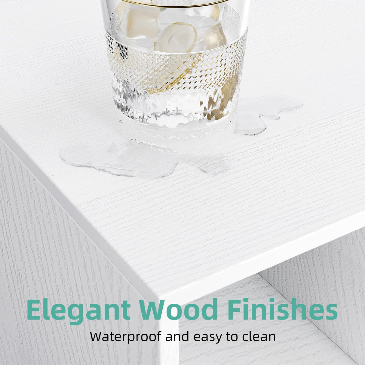 8-Cube Bookshelf 2 Tier Modern Bookcase with Legs, 11in Shelf Opening, 47" Wood Bookshelves Storage Organizer Shelf, Freestanding Open Book Shelves for Bedroom Living Room Office, Modern White Flrrtenv