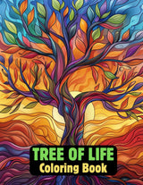 Tree Of Life Coloring Book: Easy to Color Tree Patterns for Adults, Seniors, Kids and Beginners WoodArtSupply