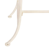 SAFAVIEH PAT5016A Collection Arona Antique White Wrought Iron 51" Outdoor Garden Bench SAFAVIEH