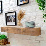 baqor 2-Link Wood Knot Decor - for Coffee Table Bookshelf Boho Celtic Home Entryway Living Room Office Rustic Farmhouse Decorative Object Wooden Knot Chain Link Accents Modern Sculpture baqor