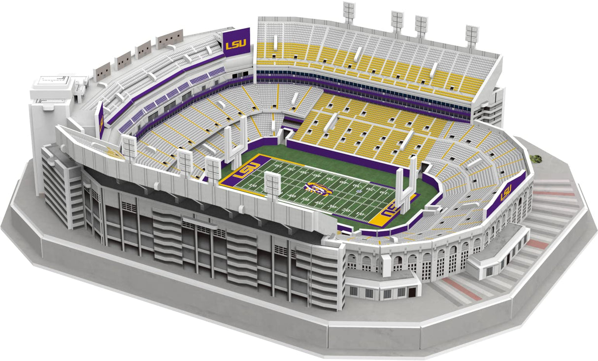 Pro Lion 3D Jigsaw Puzzle of Tiger Big Stadium Construction Building Kits - 88 Pieces | LSU Tigers Football League Gifts for Boys, Adults, Men & Kids Aged 7+ | Puzzles Games Kit for Creative Fans Pro-Lion