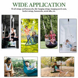 Werflyto Safe Tree Swing Hanging Straps Kit, 3FT/10FT/15FT/20FT, Heavy Duty Holds 5500LBS Extra Long Adjustable Tree Swing Straps, Easy & Fast Way to Hang Any Swing or Hammock(15 FT) Werflyto