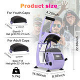 Hat Heat Press Machine for Caps with 2 Interchangeable Platens, Custom Tempe & Timer, 3 Fuses, Auto Start, Provides Sublimation, Heat Transfer and Htv Projects for DIY Hat Designs Haoguo