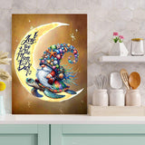 5D Diamond Painting Kits for Adults Moon Gnome Diamond Art Kits for Adoults DIY Full Round Paint with Diamond Art Dots Moon Turtle Gem Art Painting Crafts for Home Wall Decor 11.8x15.7inch Meothan
