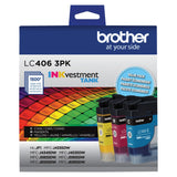 Brother LC4063PK 3 Pack of Standard Yield Cyan, Magenta and Yellow -Ink -Cartridges Brother