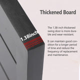 Swinging Door, Swing Half Door 3 Spring Hinges, Cafe Saloon Doors Swinging for Hallway Kitchen Bar Pub Entrance Partition, 35.4x35.4inch / Black DouSeiAi