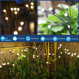 TONULAX Solar Garden Lights - New Upgraded Solar Swaying Light, Sway by Wind, Solar Outdoor Lights, Yard Patio Pathway Decoration, High Flexibility Iron Wire & Heavy Bulb Base, Warm White(2 Pack) TONULAX