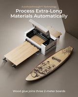 xTool P2S 55W CO2 Laser Cutter, Smart Desktop CO2 Laser Engraver and Cutter Machine, Dual Smart 16MP Cameras, 3D Curved Cylinder Engraving, Create with Wood and Metal Acrylic Glass Fabric Leather xTool