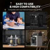 AMOLEN 3D Printer PLA Filament 1.75mm, True High Speed 500mm/s Filament Gold PLA, Smooth & Non-Tangle, Dimensional Accuracy +/- 0.02 mm, 1kg Spool (2.2lbs), Fits for Most FDM 3D Printer AMOLEN