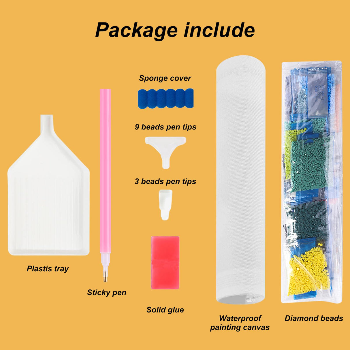 PFFNGPEN Diamond Painting Kits for Adults, 5D DIY Diamond Art Kits for Beginners, Full Drill Round Diamond Art for Home Wall Decor,Mandala, 12x12 inch PFFNGPEN