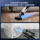 MONOZEL Car Vacuum Portable Cordless, 18000Pa 2 in 1 Vacuum Cleaner&Air Duster, 130W Brushless Motor Handheld Vacuum Cordless with 7800mAh Battery, LED Light, Multi-Nozzles for Car, Home, Office, Pet MONOZEL