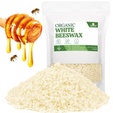 YASNAY White Beeswax Pellets 2LB, 100% Organic Beeswax, Beeswax for Candle Making, Body, Skin Care DIY, Lip Balm and Soap Making Supplies YASNAY