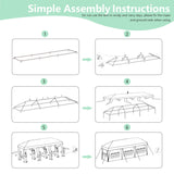 LIULINREST 10x30FT Outdoor Wedding Tents for Parties, Heavy Duty Canopy Event Tent with 5 Removable Sidewalls and Windows, Waterproof Gazebo Shelter for Weddings, BBQs & Events (White, 10X30FT-5Sides) LIULINREST