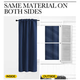 NICETOWN Window Treatment Blackout Curtains - (Navy Color) 52 inches W by 108 inches L Each Panel, Set of 2 Panels, Blackout Drape Panels for Nursery NICETOWN