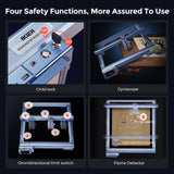 IKIER K1 Pro Laser Engraver with Air Assist 24000mW Laser Cutter DIY Laser Engraving Machine for Wood, Metal, Craft Paper, Acrylic, Leather IKIER