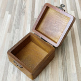 Personalized Brown Wooden Bridesmaid Box, Jewelry Box, Wedding Gift, Bridesmaid Gift, Wedding Favors AMIATCH