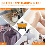 VOISEN Wax Melter for Candle Making, 8Qts Candle Wax Melting Pot with Spout for Soy Wax Soap Base, Electric Wax Melter for Candle Making with Temp Control, Easy Pour,Non-Stick(Orange) VOISEN