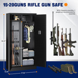 Yizosh Large Gun Safe for Home Rifle and Pistol,Quick Access Gun Safe,Gun Cabinet with Removable Shelf,Gun Cabinet,Rifle Safe Yizosh