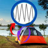 Upper Bounce Fiber Glass Rods Replacement for Top-Ring Enclosure with 8 Pole Caps – Trampoline Net Support Rods for 12' Round Trampolines - Anti-Rust Fiber Glass Rods for Outdoor Trampolines Upper Bounce