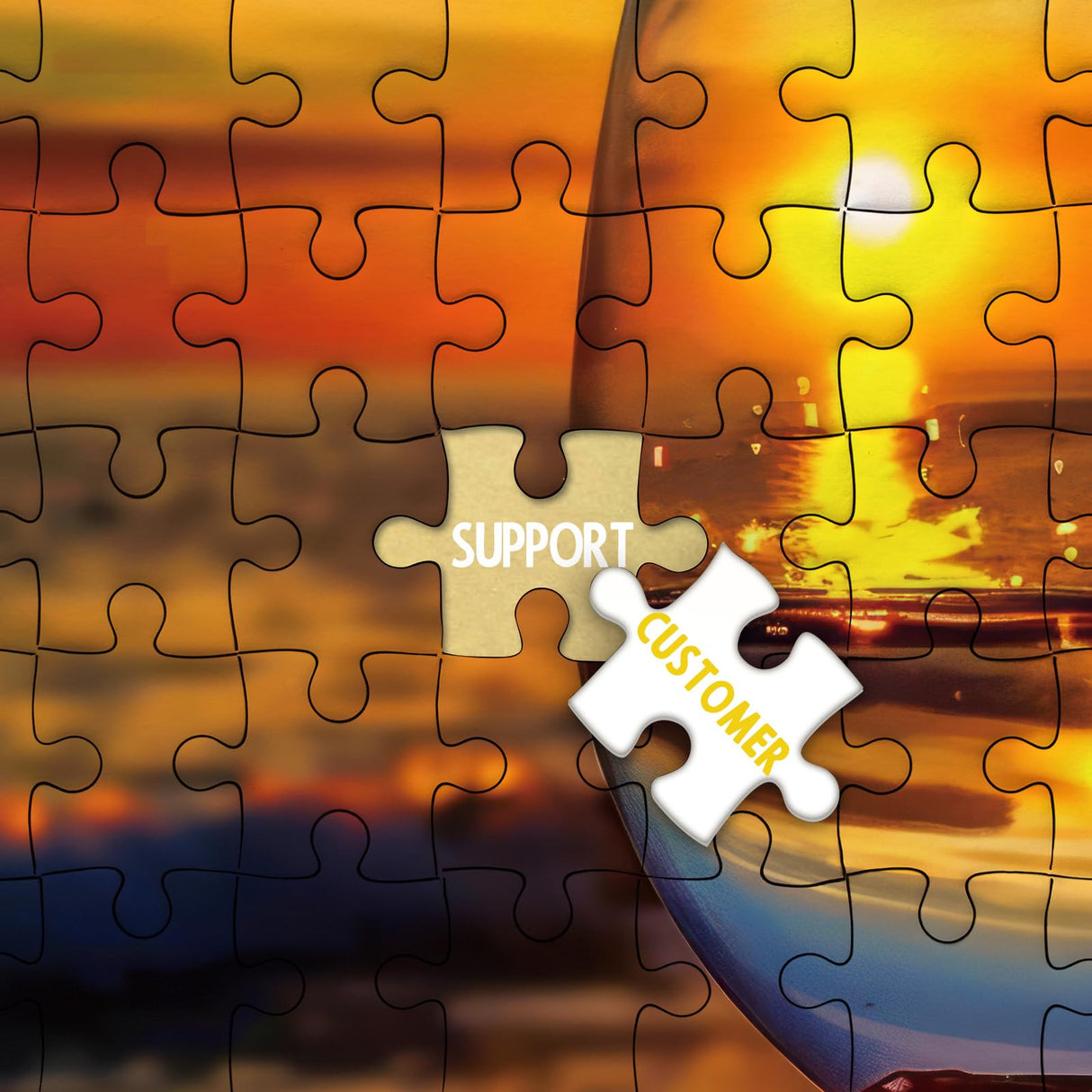 Beach Wine Sunset Puzzles for Adults 1000 Pieces, Ocean Art Landscape Jigsaw Puzzles, Pretty Beautiful Scene Puzzle IdeaBazar