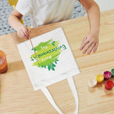 OKBA 20 Pcs 8X7.5 Inch Sublimation mini tote bags,Blank Canvas Tote Bags Reusable Grocery Bags, small tote bags for kids DIY (White) OKBA