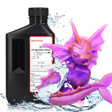 RepRapper Dual Color Water Washable 3D Printer Resin, 405nm Fast UV-Curing Color Change 1kg 3D Printing Resin Photopolymer Sensitive Resin for LCD Printer, Blueish Purple, 1000g RepRapper
