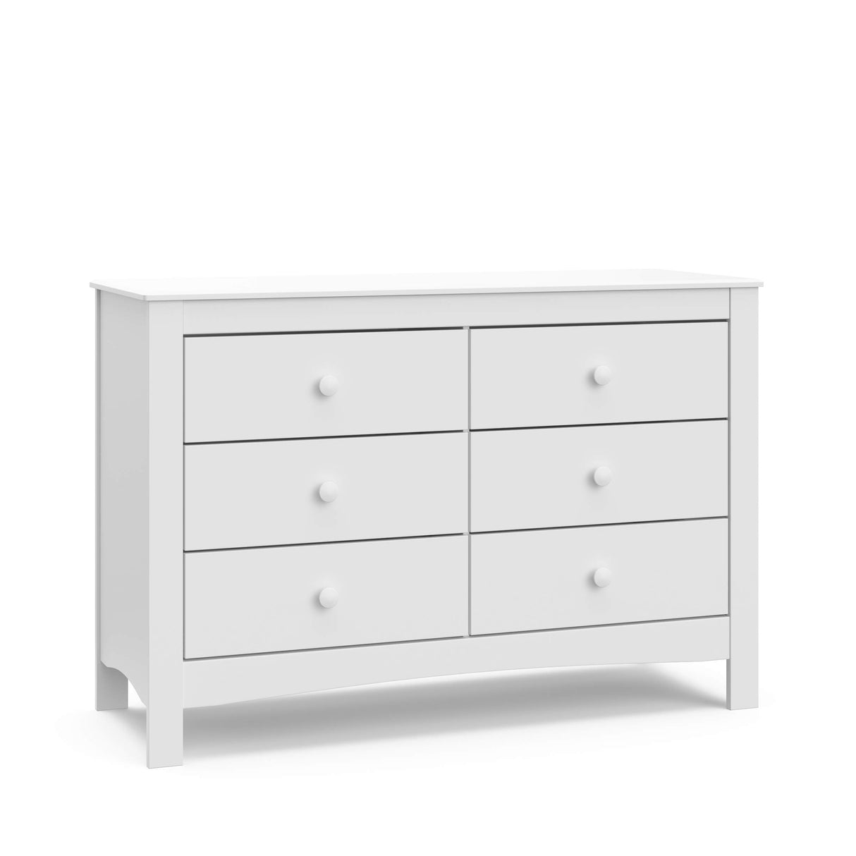 Graco Noah 6 Drawer Double Dresser (White) - GREENGUARD Gold Certified, 6 Drawer Double Dresser for Kids Bedroom or Nursery, Bedroom Furniture Dresser, Universal Design for Nursery and Kids Bedroom Graco