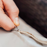 Nestl Wicker Patio Furniture - 4 Piece Set with 2 Chairs, Loveseat, Glass Top Coffee Table, Outdoor Furniture for Backyard, Pool or Porch (Brown/Beige) Nestl