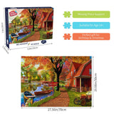 Jigsaw Puzzles for Adults 1000 Piece Puzzle for Adults 1000 Pieces Puzzle 1000 Pieces-Autumn Village HUADADA