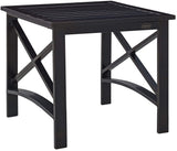 Crosley Furniture Kaplan Weather Resistant Metal Outdoor Side Table for Patio, Deck, Porch, Oiled Bronze Crosley Furniture