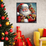 USZDL Winter Christmas Diamond Art Kits for Adults,Santa Claus DIY 5D Diamond Painting Kits for Beginners,Round Full Drill Diamond Dots with Diamond Gem Art & Crafts for Adults Home Decor 13.8x13.8 in USZDL