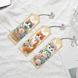 3Pcs 5D Diamond Art Bookmarks for Book Lovers, Handmade DIY Diamond Painting Bookmarks with Tassels for Graduation Birthday JBTM24