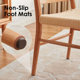 STARY Wood Rattan Dining Room Chairs with Comfortable Woven Seat,Fully-Assembled STARY