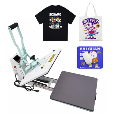 BetterSub Heat Press Machine 15x15 Inch, Digital Slide Out Drawer Heat Press for T-Shirts, 1000W Heat Press Machine for DTF, Sublimation, HTV Transfers, with LCD Control Panel & Pressure Adjustment