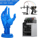 Glass Fiber PETG Filament 1.75mm,High Rigidity & Strength,Excellent Dimensional Stability,Weather Resistant & Durability,Compatible with Bambu LAB, K1C,QIDI MAX3 FDM 3D Printers,1 KG,Blue Filaxix