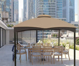 ontheway Replacement Canopy Top for Lowe's Allen Roth 10X12ft Gazebo #GF-12S004B-1 (Khaki) ontheway