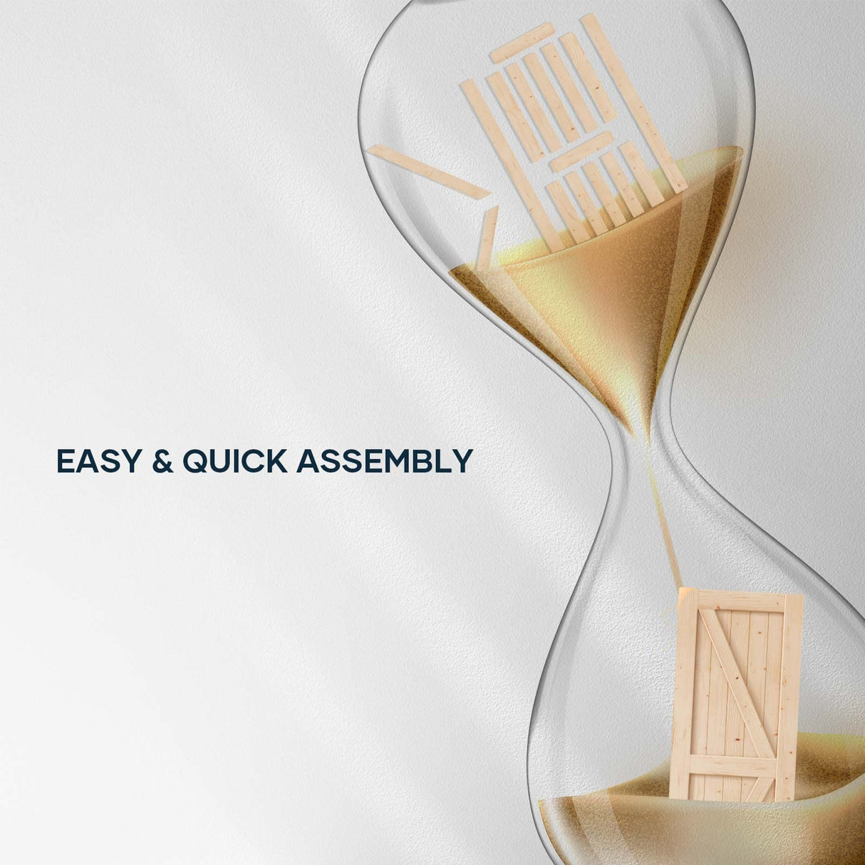 EaseLife 30in x 84in Sliding Barn Door with 5FT Barn Door Hardware Kit & Handle Included,DIY Assemblely,Easy Install,Apply to Interior Rooms & Storage Closet,K-Frame,Natural EaseLife